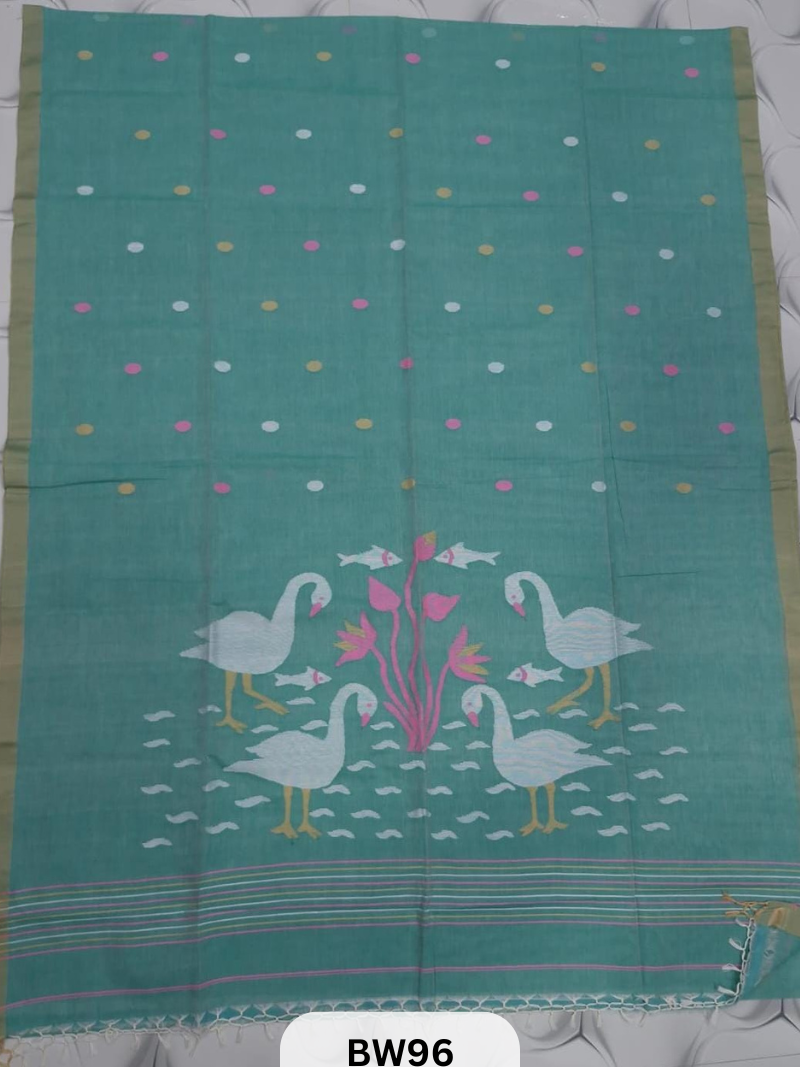 COTTTON JAMDHANI PAITHANI PALLU SAREE