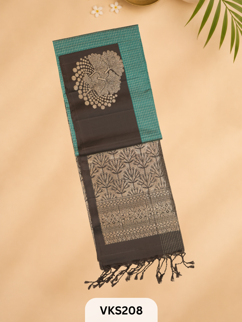 PURE KANCHIPURAM PURE SOFT SILK SAREE