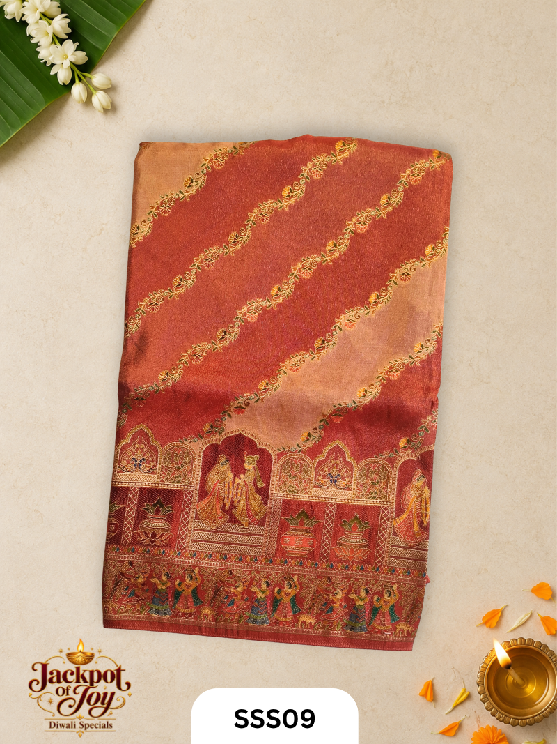 Banarasi Semi Muga Anti Zari