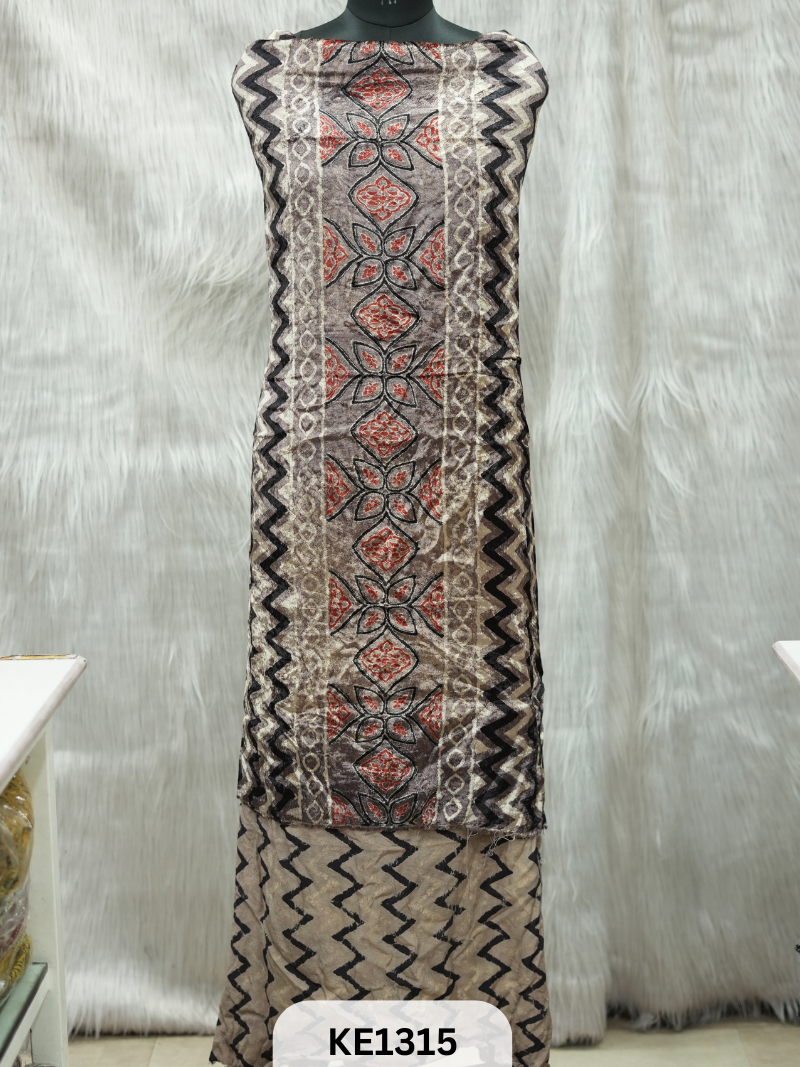 VELVET AJRAKH HANDBLOCKPRINT - 2.5MTR TOP