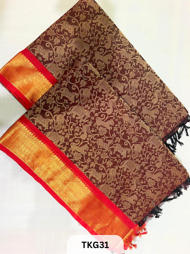 Vanasingaram Kanchi Cotton Saree