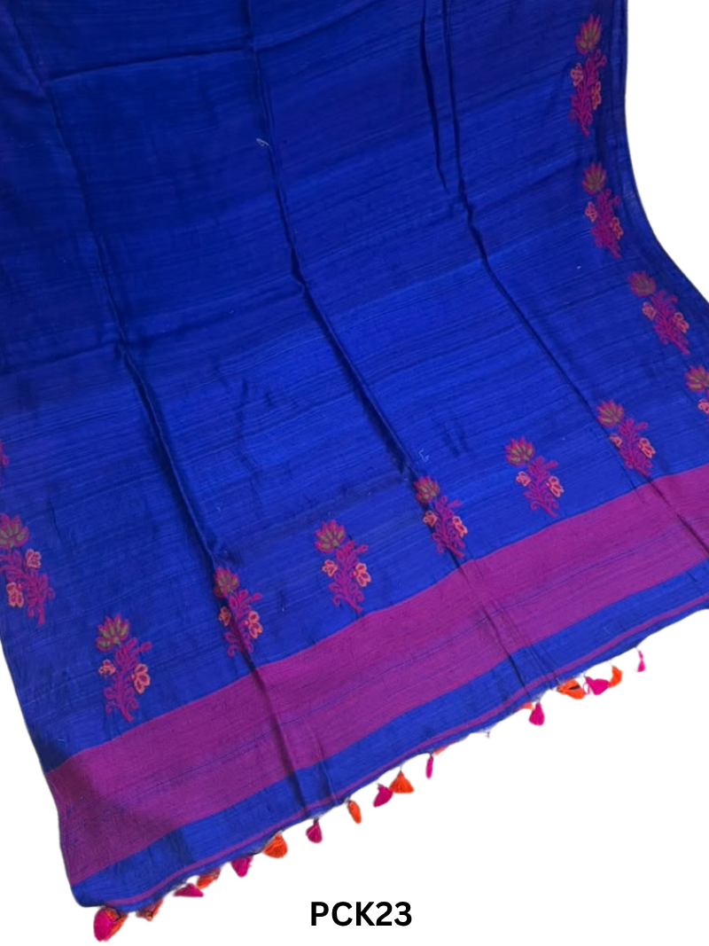 Pure Handloom Matka Handweaving Jamdani Motifs Saree