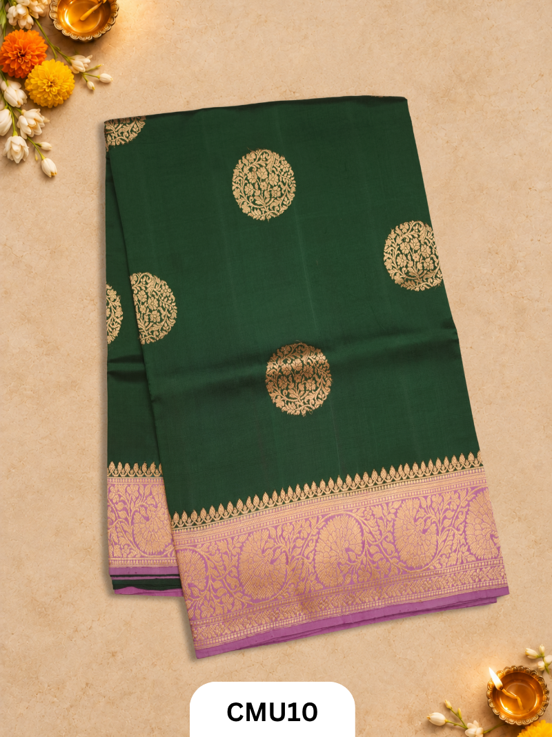 Pure Handloom Banaras Kathan Silk Saree