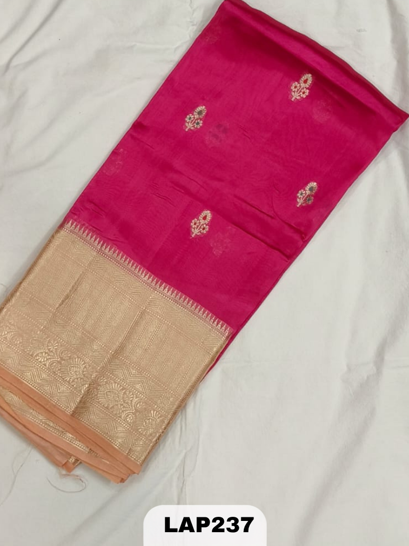 Banaras kora dupion silk saree