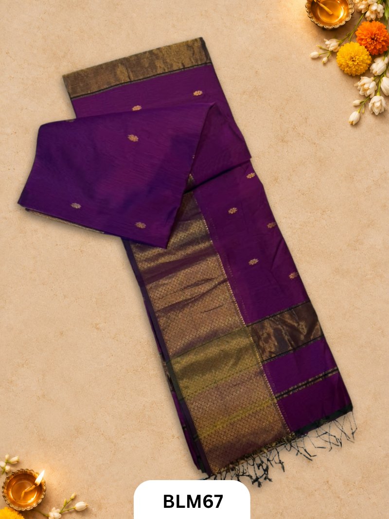 Big & Small Border Butidaar Saree
