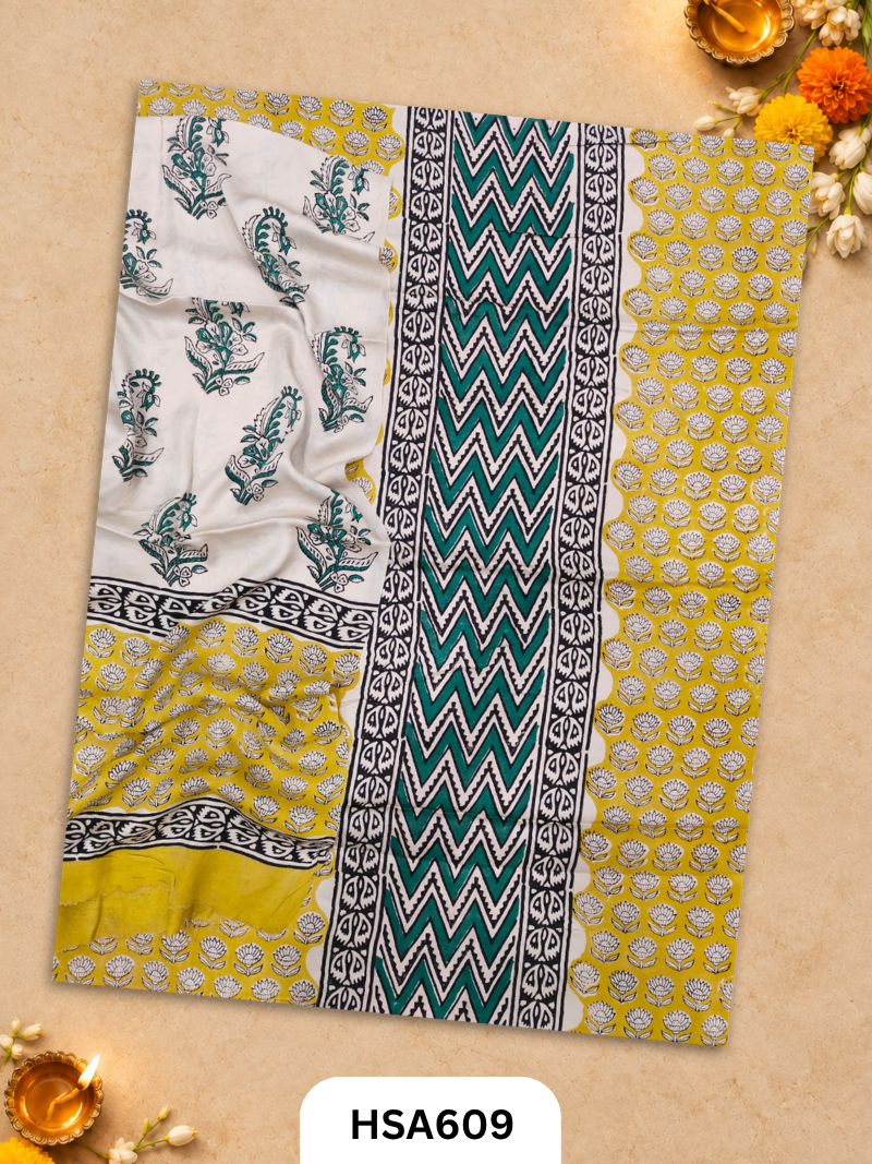 Vanaspati Ajrakh Handblock Printed Suits in Modal Silk Fabric Suits Top 2.5 mtr Dupatta 2.5 mtr