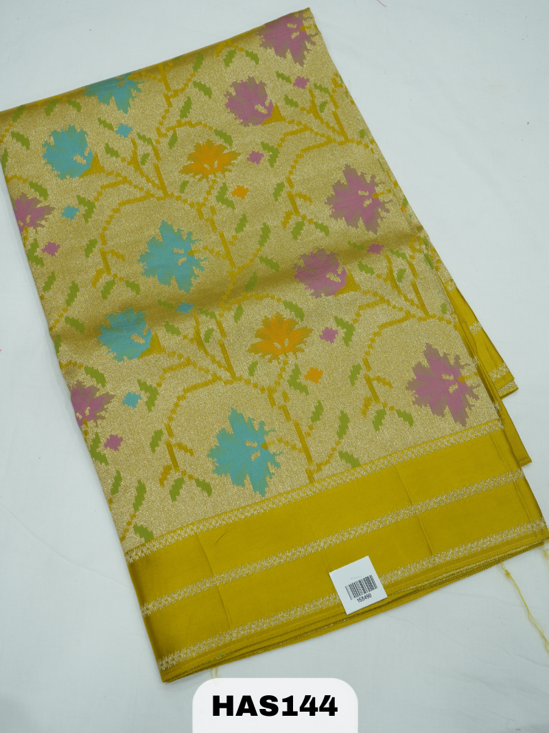 BANARAS TISSUE JAMDHANI SAREE WITH BORDER