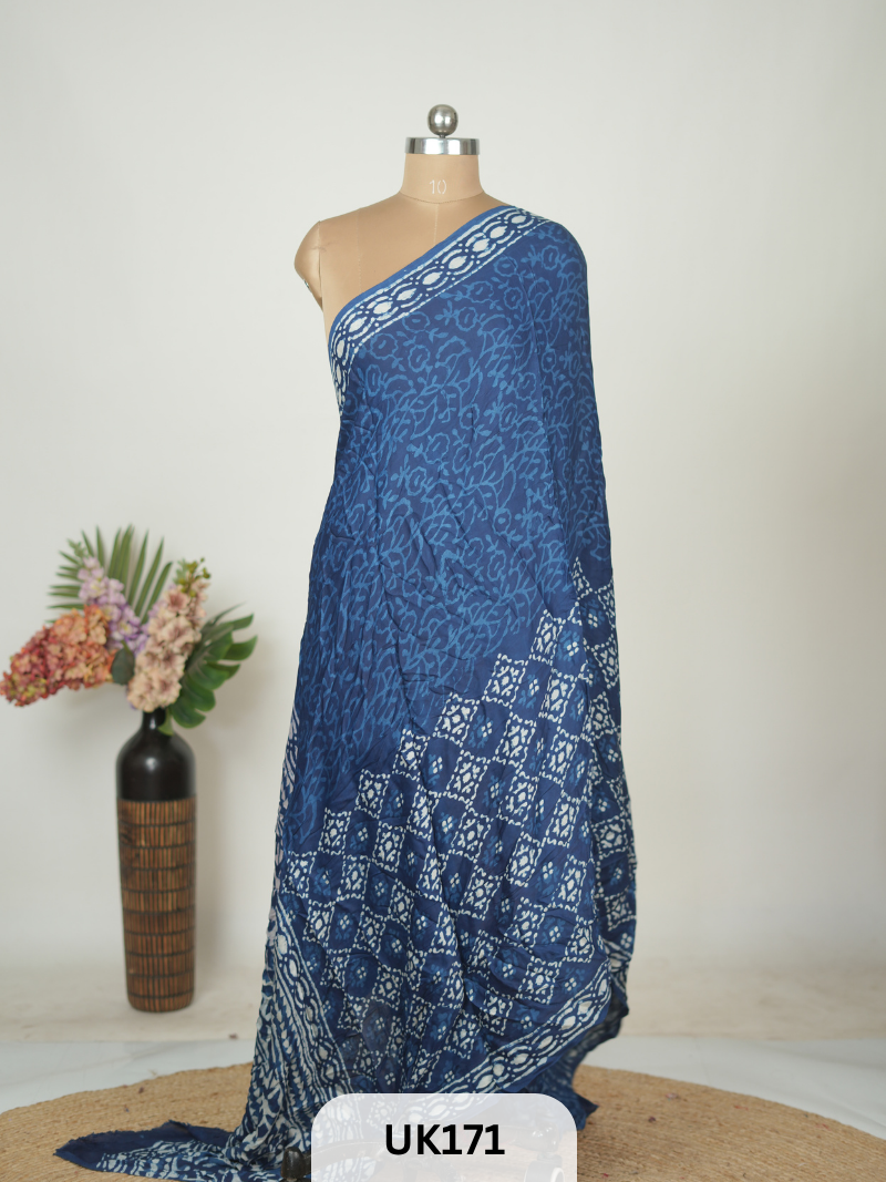 MODAL HANDBLOCK DUPATTA