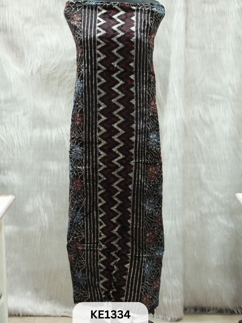 VELVET AJRAKH HANDBLOCKPRINT - 2.5MTR TOP