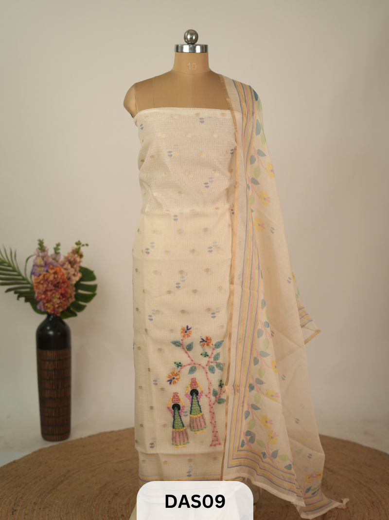KOTA WITH BANARAS BUTTA WITH HANDWORK