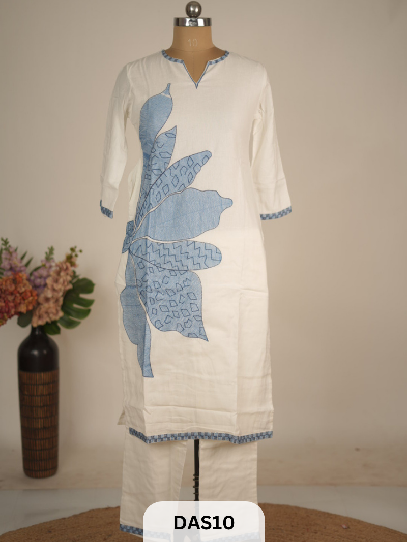 PURE PREMIUM LINEN COTTON KURTI SET