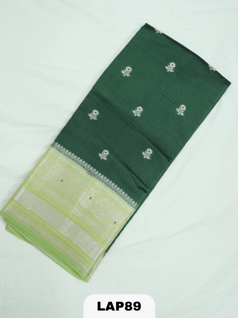 Banaras kora dupion silk saree