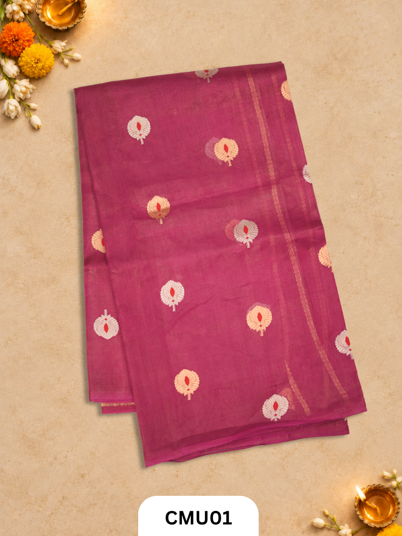 Pure Handloom Kora Banaras Saree