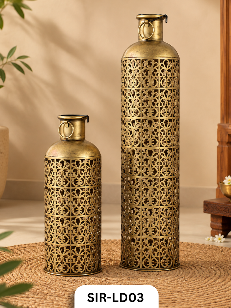 Jodhpur Royale Filigree Lantern Duo – Set of 2