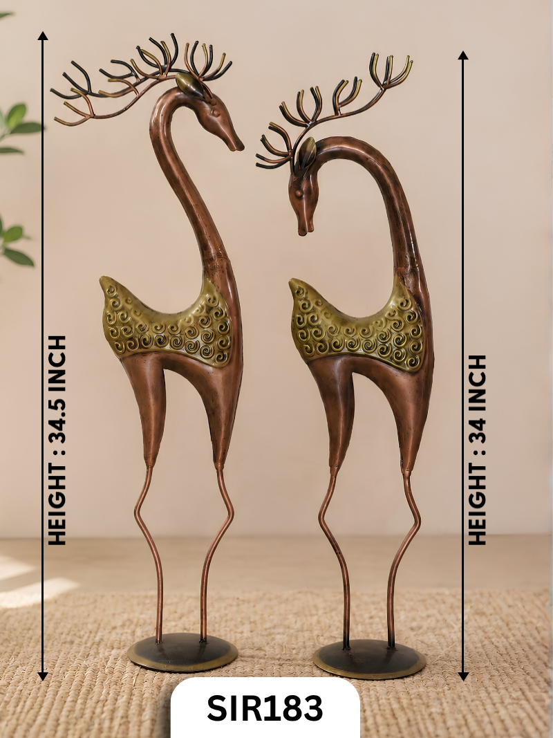 RED DEER SET OF 2 - 34.5Inch & 34Inch