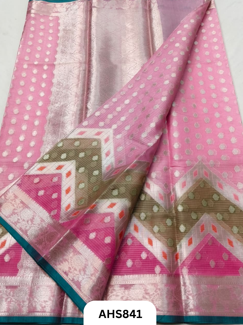 Soft Silk Kota Weaving +Painting Work Saree With Blouse
