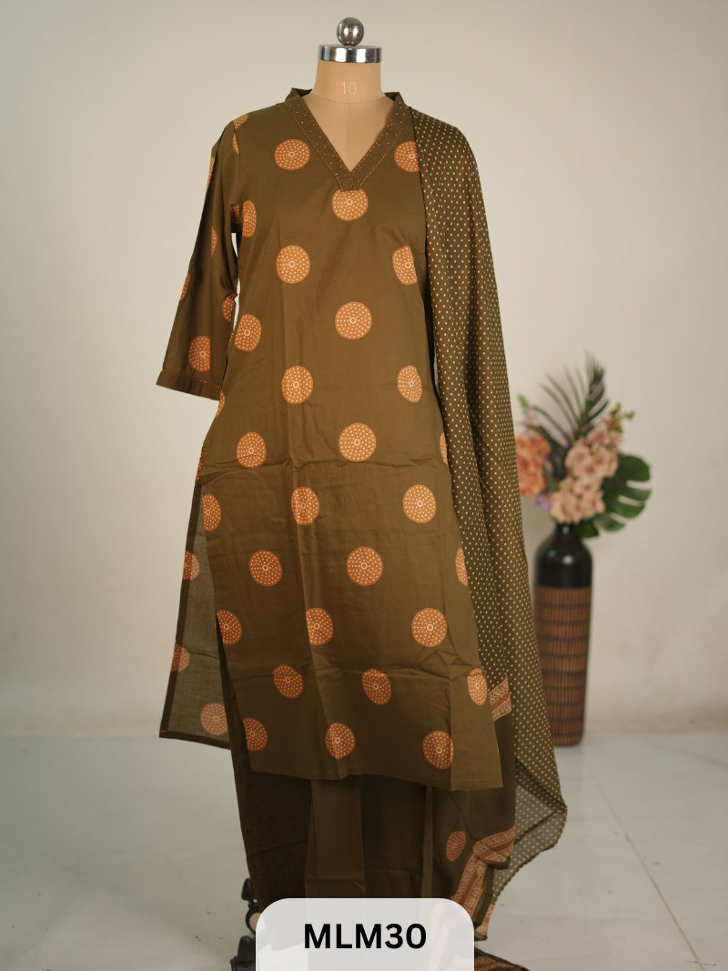 MUL COTTON 3PCS SUIT