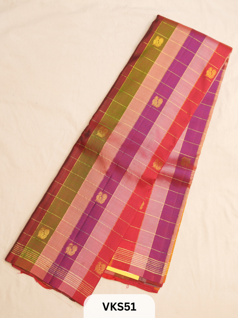 KANCHIPURAM KATTAM SAREE