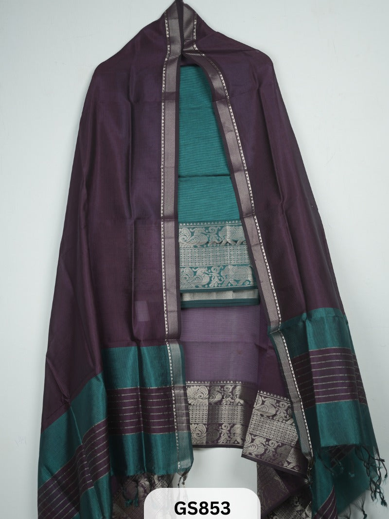 Pure Handloom Mangalgiri Top and Dupatta
