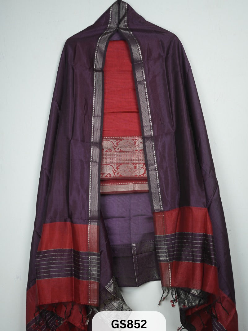 Pure Handloom Mangalgiri Top and Dupatta