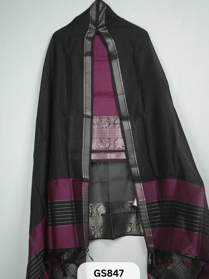Pure Handloom Mangalgiri Top and Dupatta