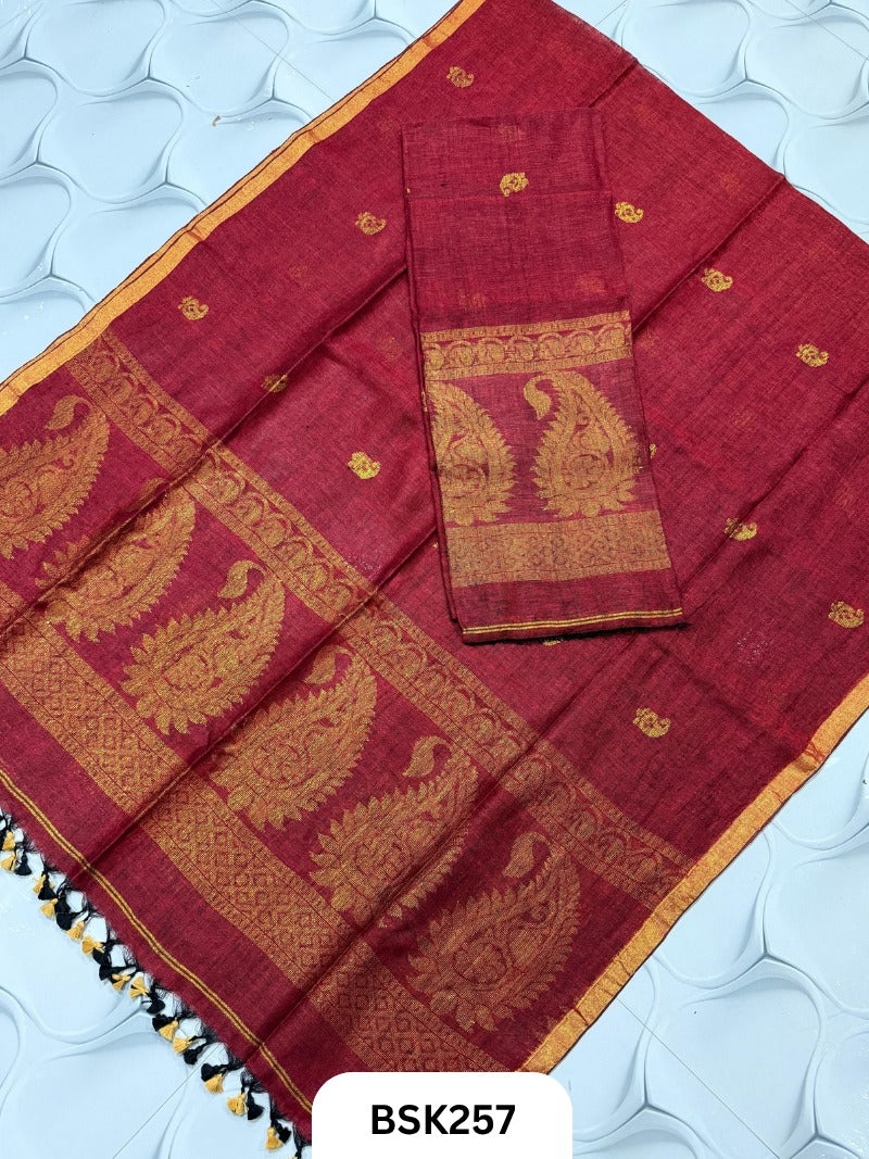 Pure Jayashree Linen By Linen - Top 2.6 Duppatta 2.7