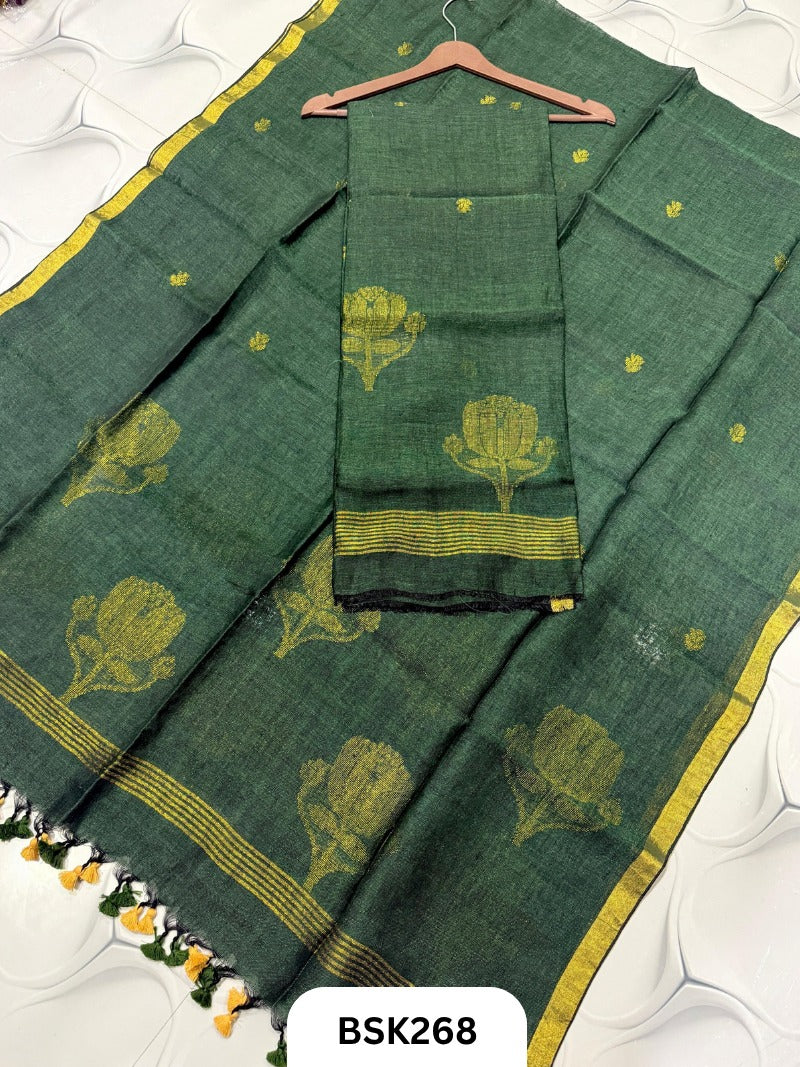 Pure Jayashree Linen By Linen - Top 2.6 Duppatta 2.7
