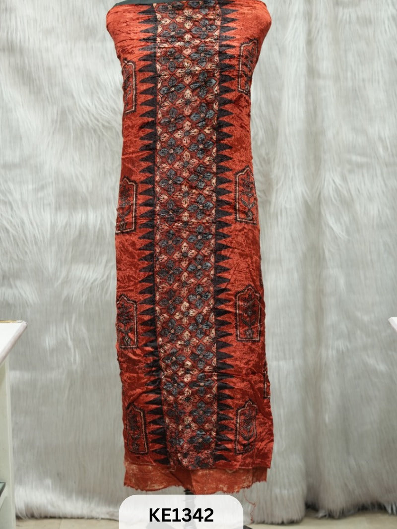 VELVET AJRAKH HANDBLOCKPRINT - 2.5MTR TOP