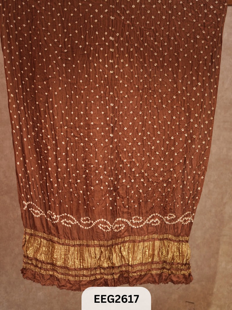 MODAL BANDHEJ DUPATTA WITH TISSUE BORDER