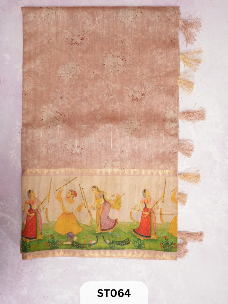 SEMI TUSSAR SILK SAREE