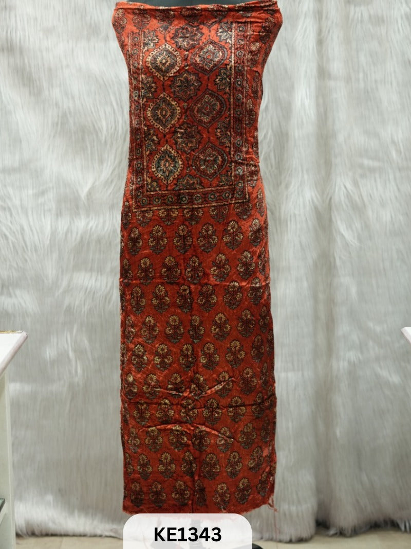 VELVET AJRAKH HANDBLOCKPRINT - 2.5MTR TOP