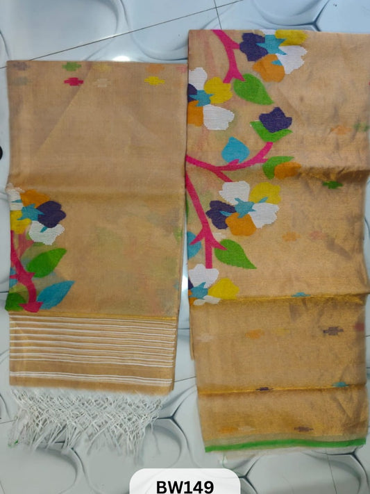PURE TISSUE MUSLIN JAMDHANI SILK SALWAR