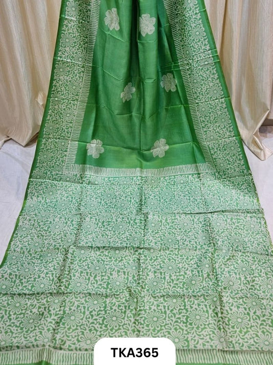 Murshidabad Silk Hand Painted Saree