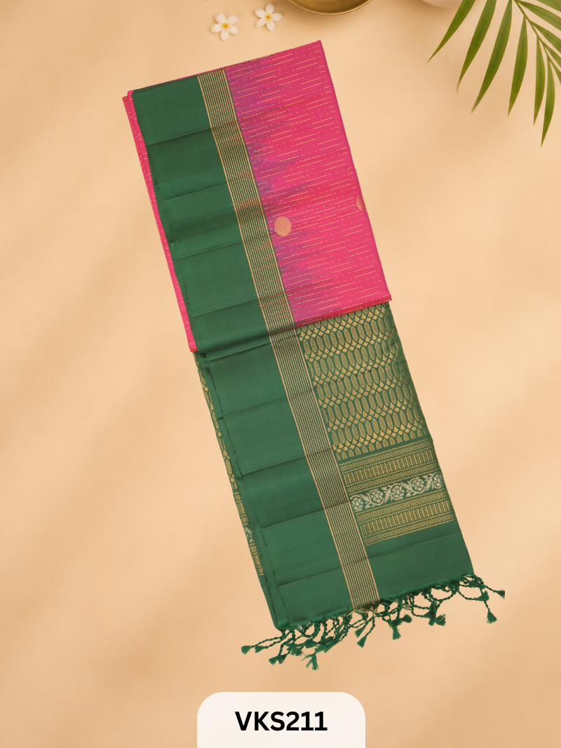 PURE KANCHIPURAM PURE SOFT SILK SAREE
