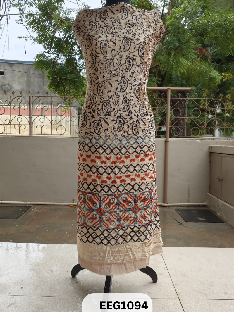 VELVET AJRAKH PRINTED TOP-2.4 MTR
