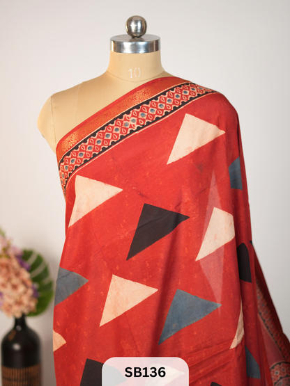 CHENNURI SILK WITH KANCHI BORDER