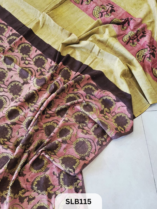 NASHPAL AJRAKH PRINT HAND BLOCK MULMUL COTTON SAREE