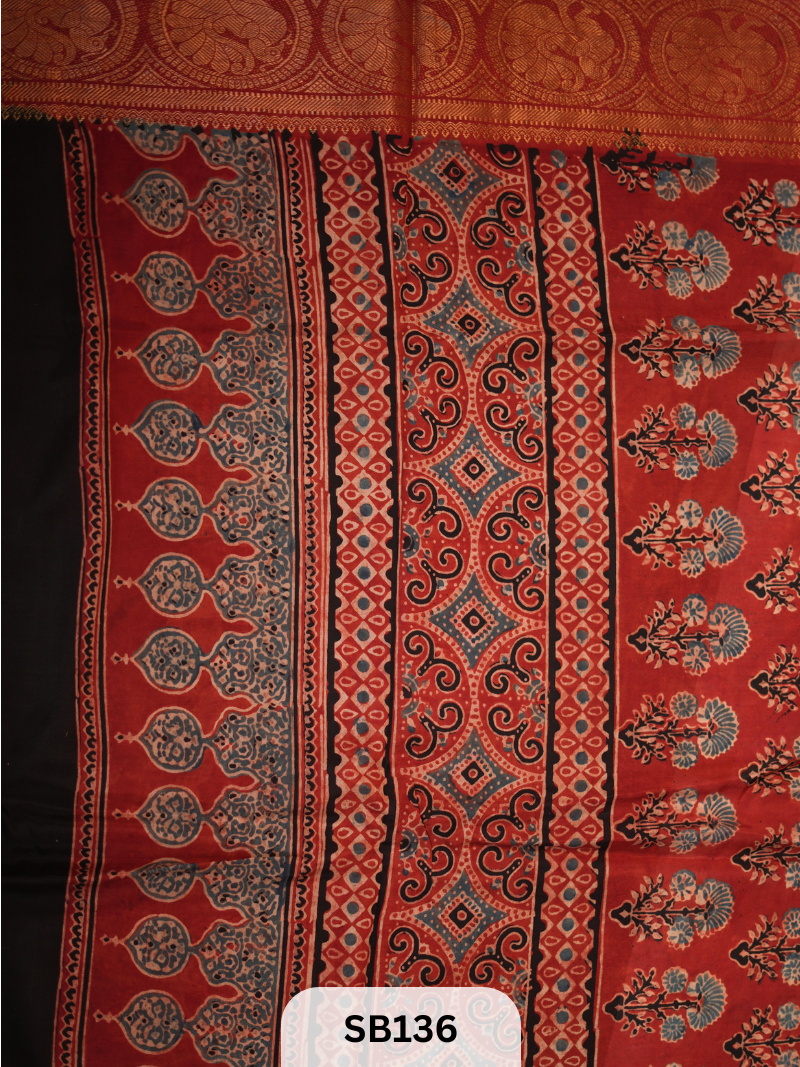 CHENNURI SILK WITH KANCHI BORDER