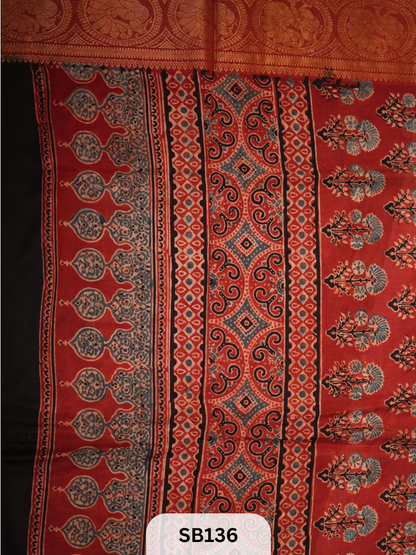 CHENNURI SILK WITH KANCHI BORDER