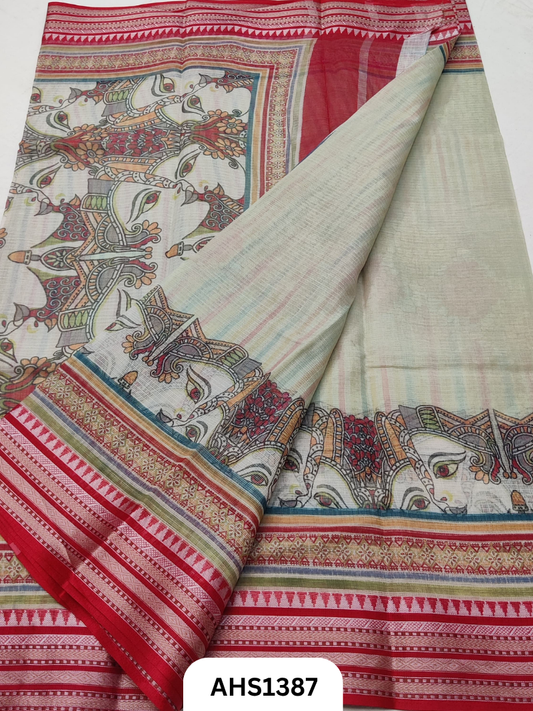 Pure Kota Cotton Digital Print Saree