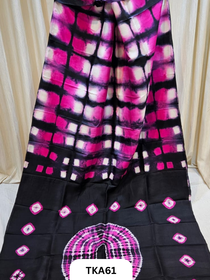 Pure Bishnupuri Silk - Shibori 4ply work saree
