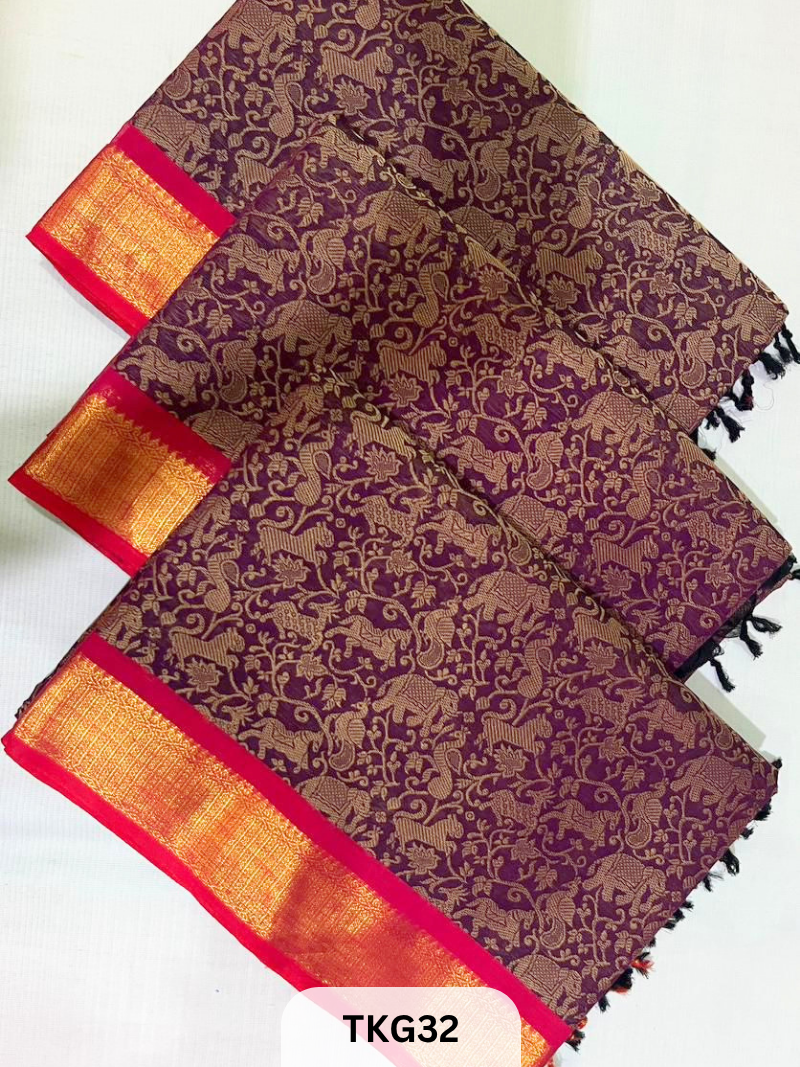 Vanasingaram  Kanchi Cotton Saree