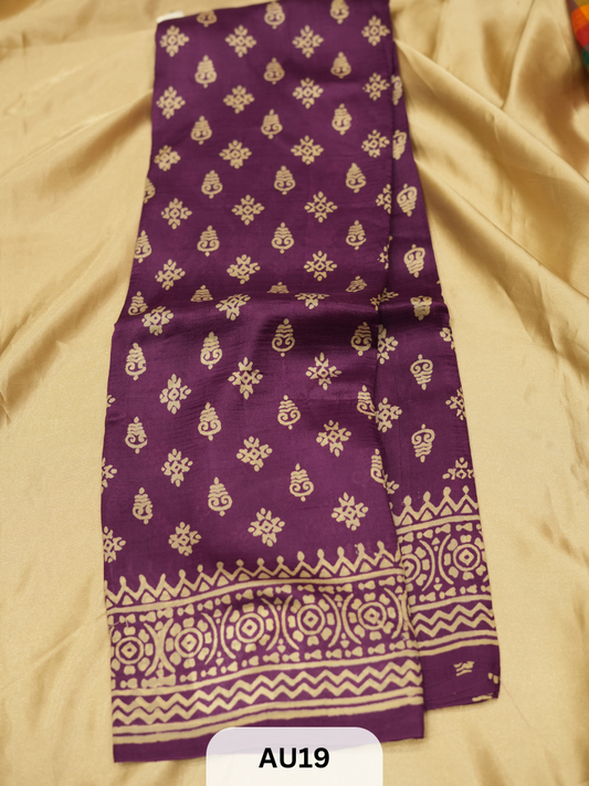 SOFT SILK BLEND TUSSAR | WITH BLOUSE