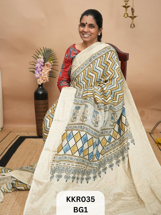 DOLA SILK - AJRAKH HANDBLOCK PRINT