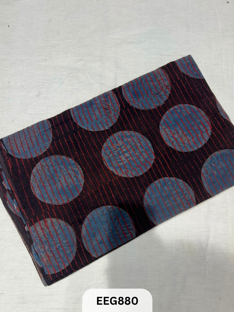 COTTON AJRAKH FABRIC-1MTR