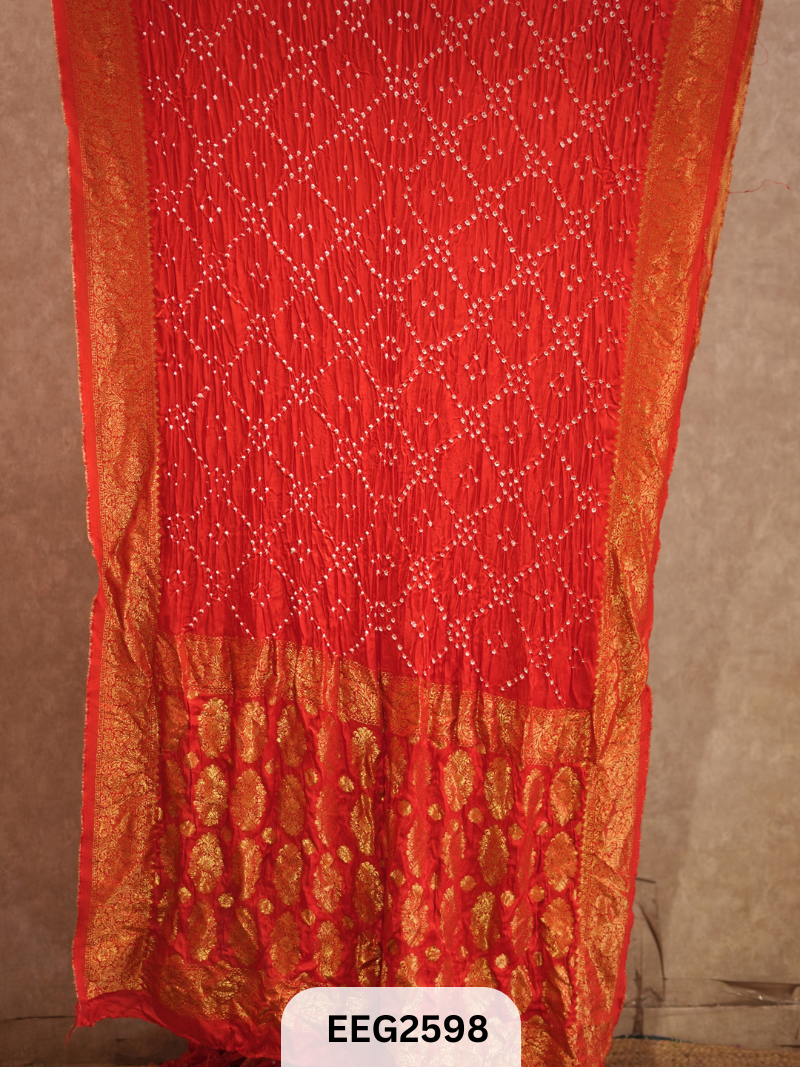 MODAL FUSIOIN SAREE WITH DOLA BORDER - EXCLUSIVE