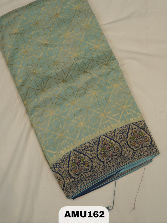 BANARAS RUSSIAN SILK SAREE WITH PRINTED