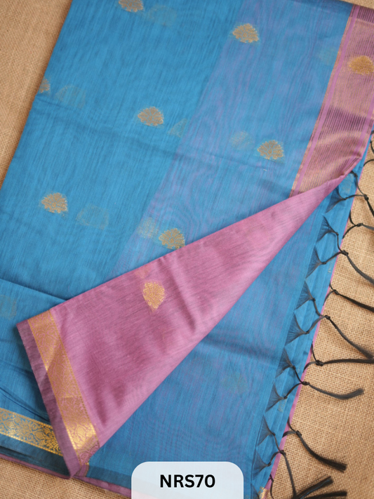 CHANDERI INSPIRED MAHESWARI SAREE