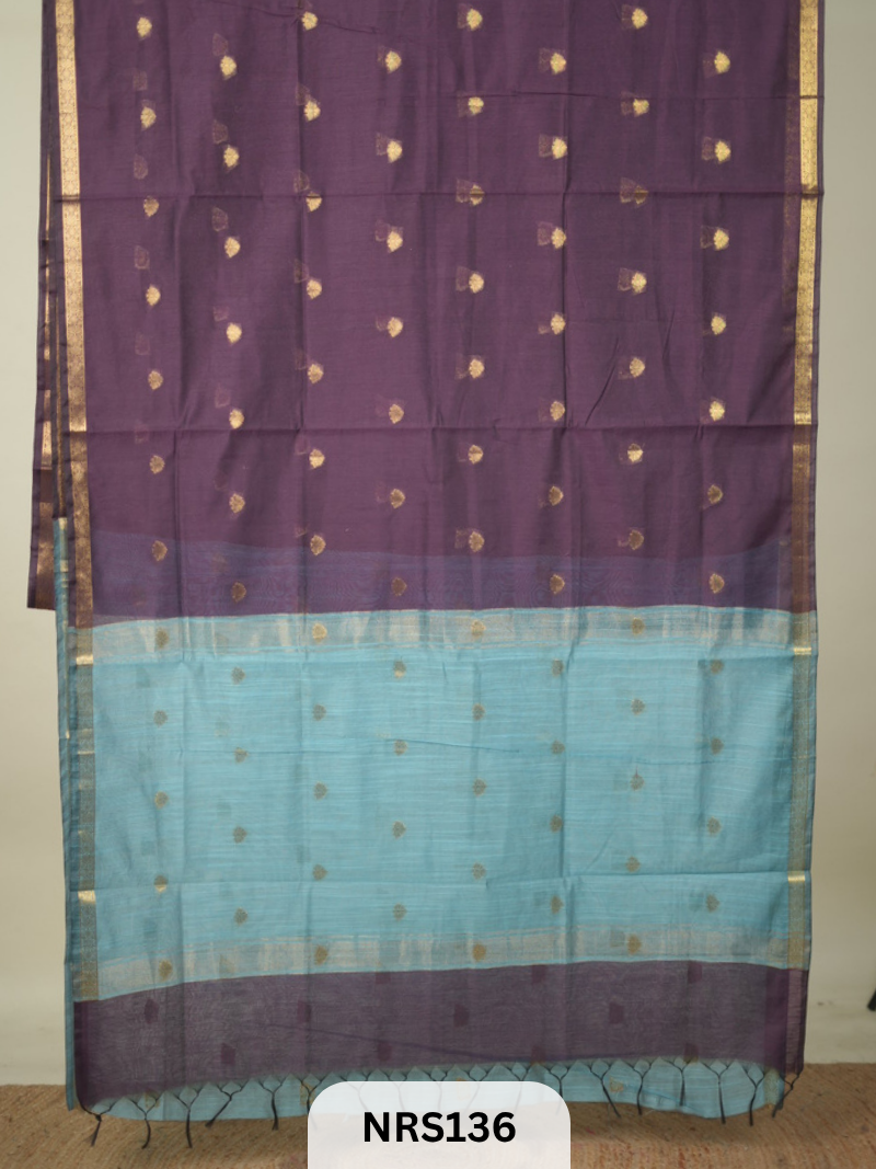 CHANDERI INSPIRED MAHESWARI SAREE