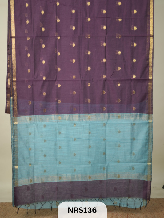 CHANDERI INSPIRED MAHESWARI SAREE